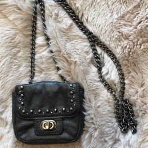 Real leather mini purse
